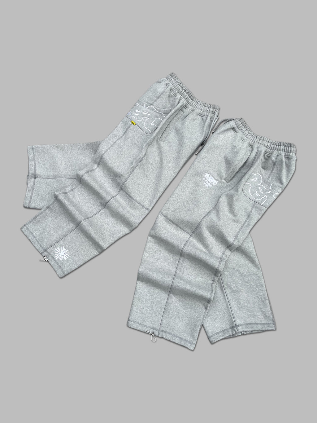 BIG DRIPPA© SWEATS [GRAY ON GRAY]