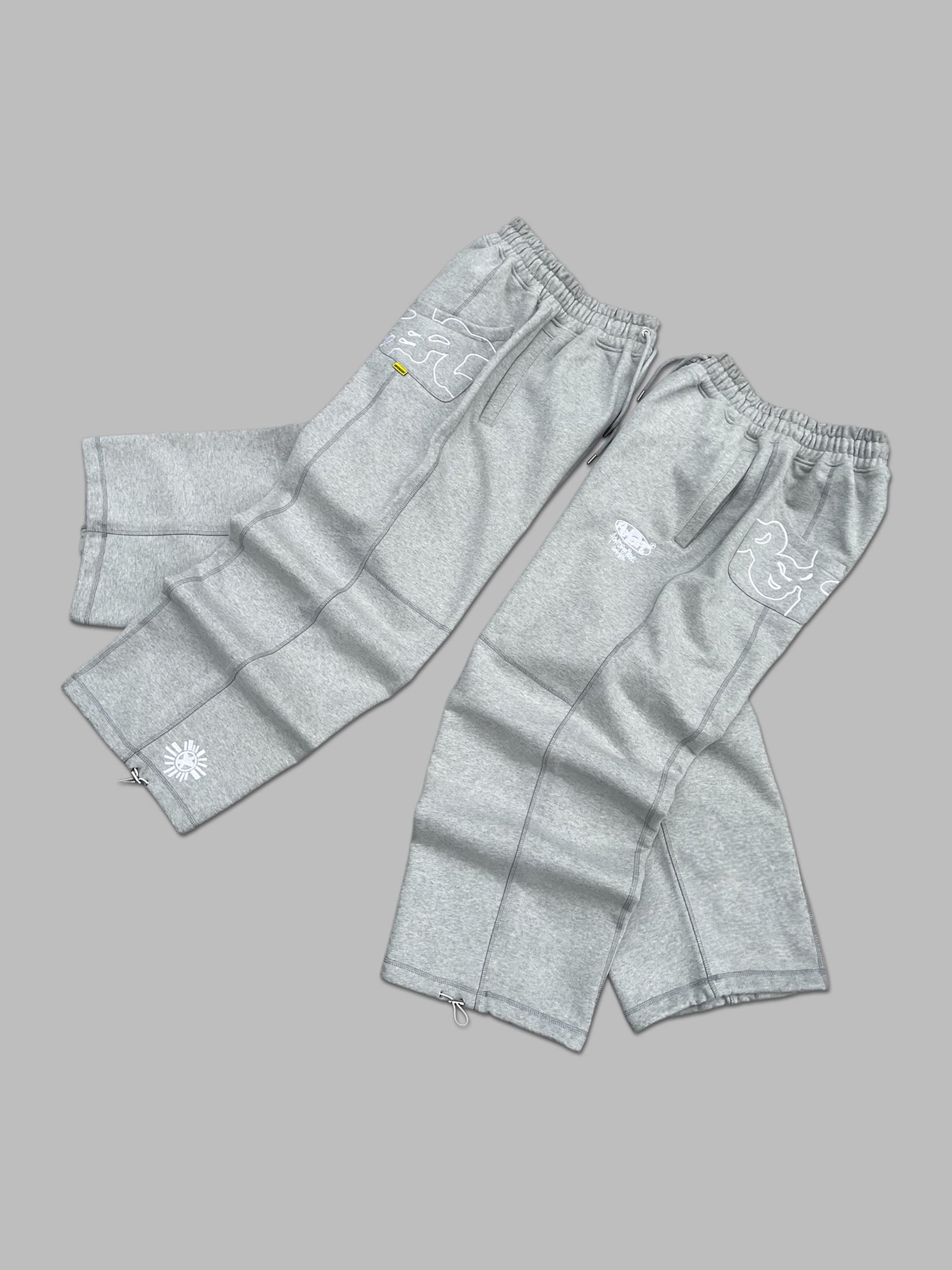 BIG DRIPPA© SWEATS [GRAY ON GRAY]